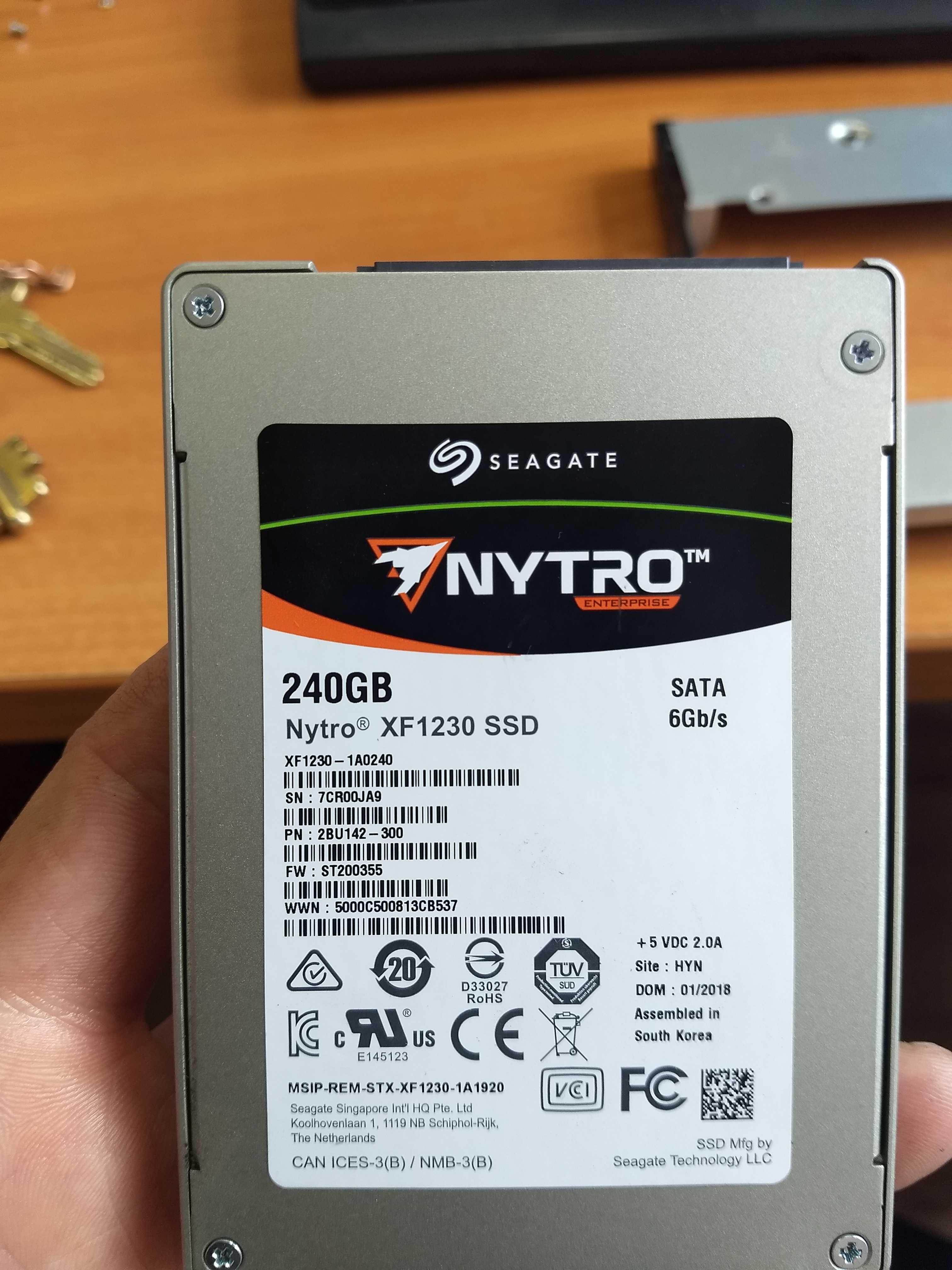 Seagate Nytro XF1230 не проработал и 5 лет.